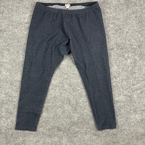 J. Jill Leggings Womens Size XL Dark Blue Stretch Pull-On Casual Soft Knit - Picture 1 of 10